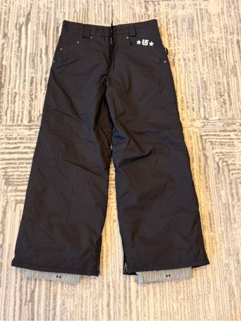 NEW Burton girl's youth M 10/12 Black Insulated Waterproof Snow Pants MSRP $160